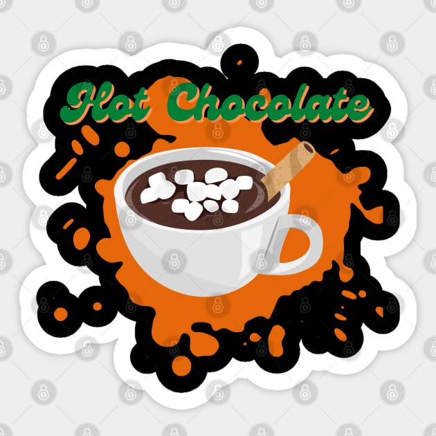 Hot Chocolate Sticker by Rev Store